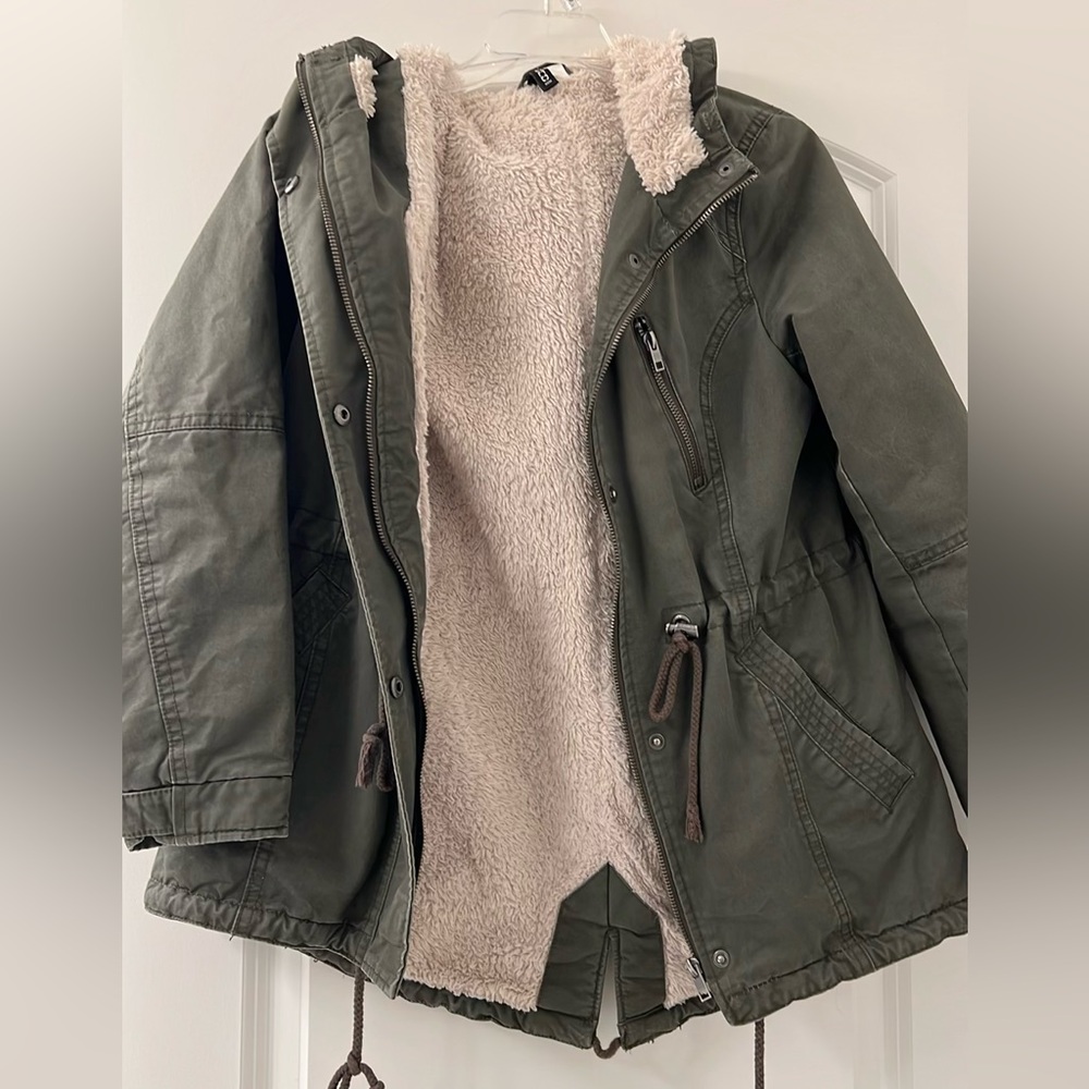 Green Sherpa jacket